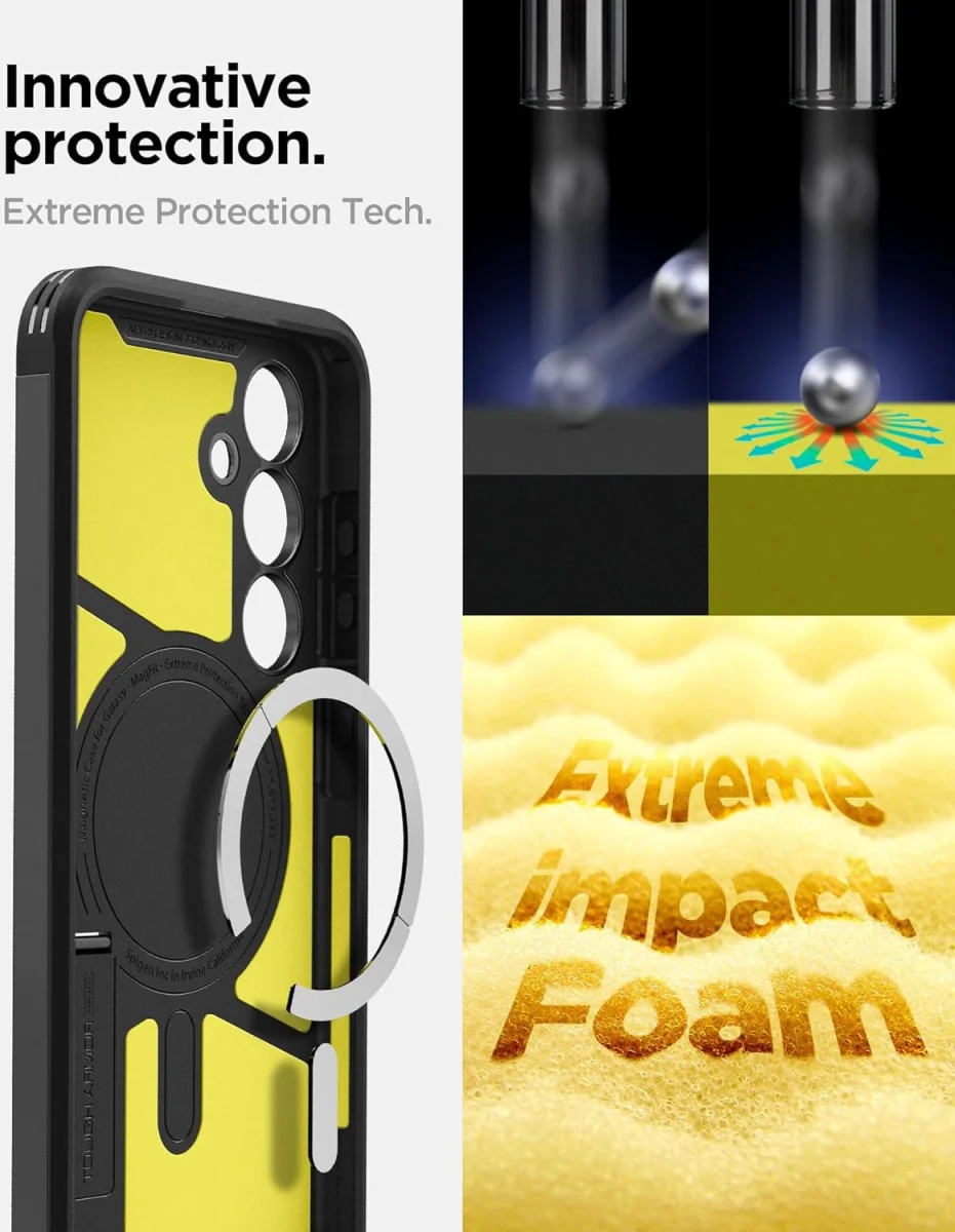 Spigen Tough Armor Samsung Galaxy S24 FE Hoesje MagSafe Back Cover Zwart afbeelding 6