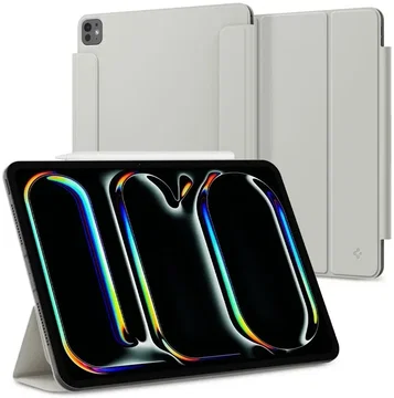 Spigen Air Skin Folio OneTap iPad Pro 13 (2024/2025) Hoes Book Case Grijs