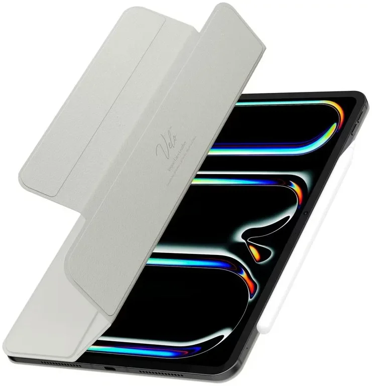 Spigen Air Skin Folio OneTap iPad Pro 13 (2024/2025) Hoes Book Case Grijs afbeelding 13