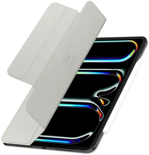 Spigen Air Skin Folio OneTap iPad Pro 13 (2024/2025) Hoes Book Case Grijs afbeelding 13