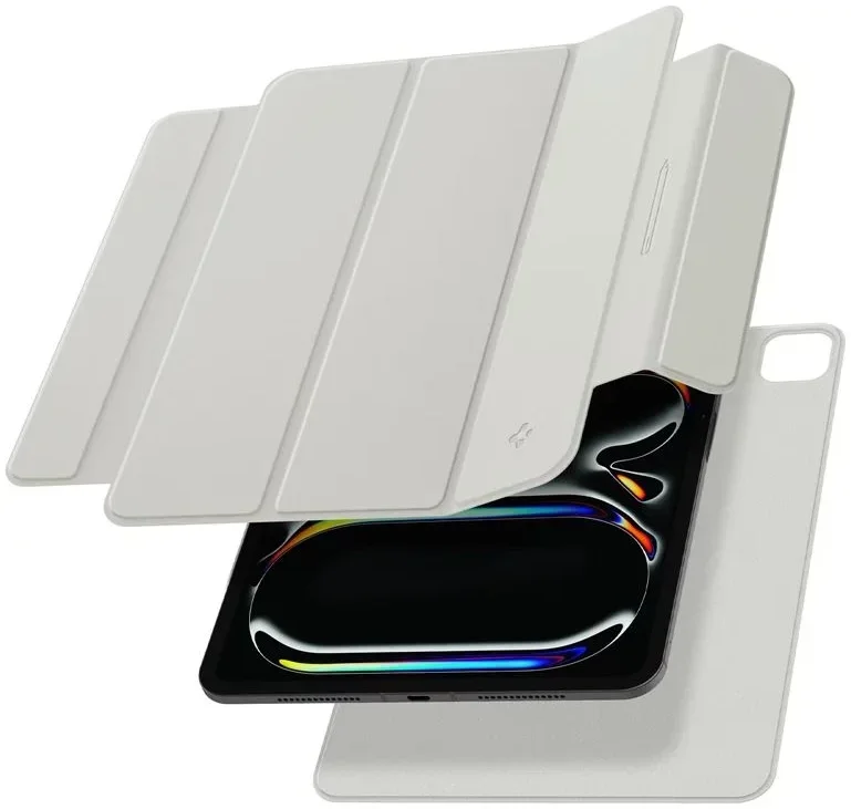 Spigen Air Skin Folio OneTap iPad Pro 13 (2024/2025) Hoes Book Case Grijs afbeelding 2