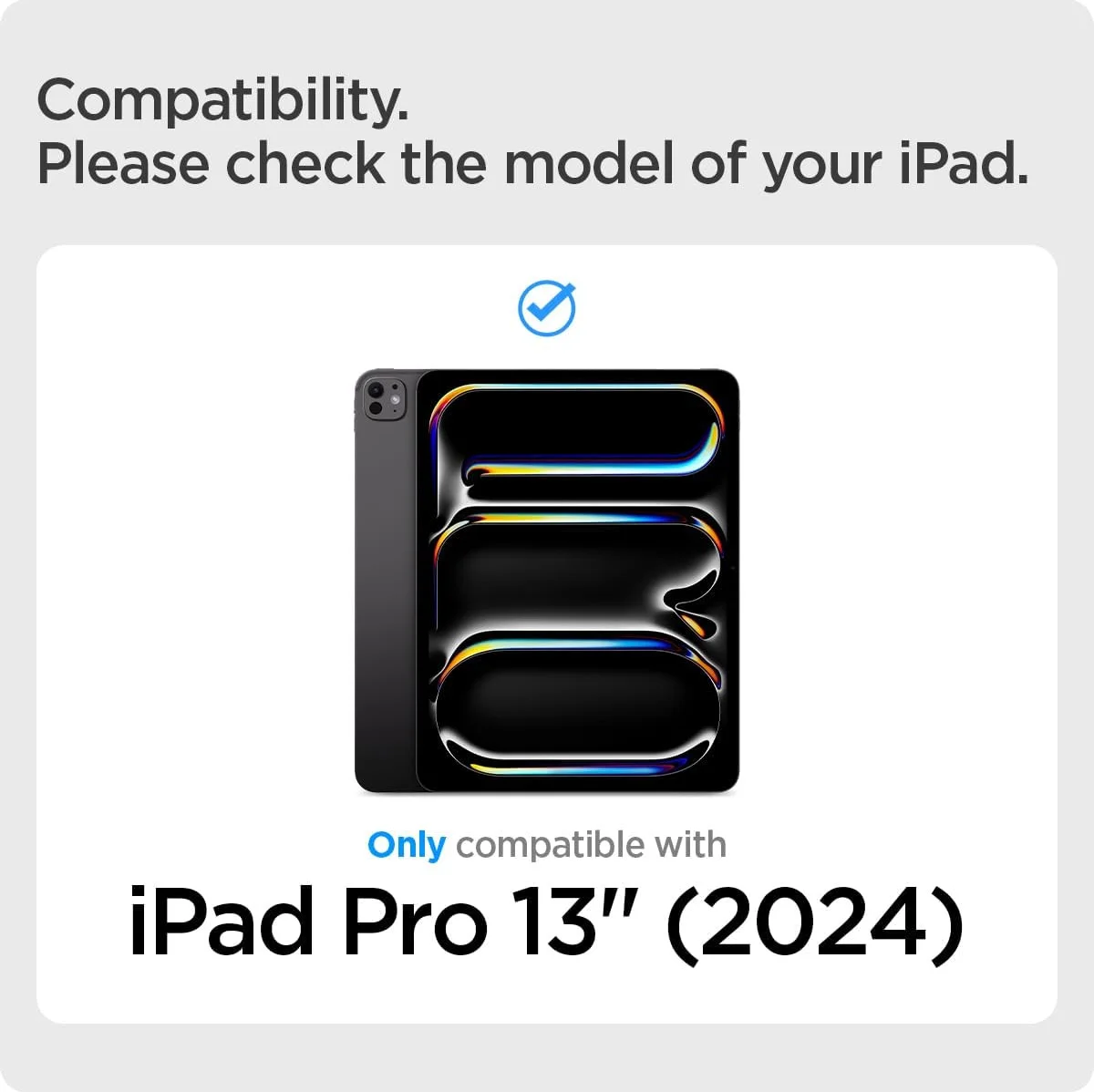 Spigen Air Skin Folio OneTap iPad Pro 13 (2024/2025) Hoes Book Case Grijs afbeelding 4