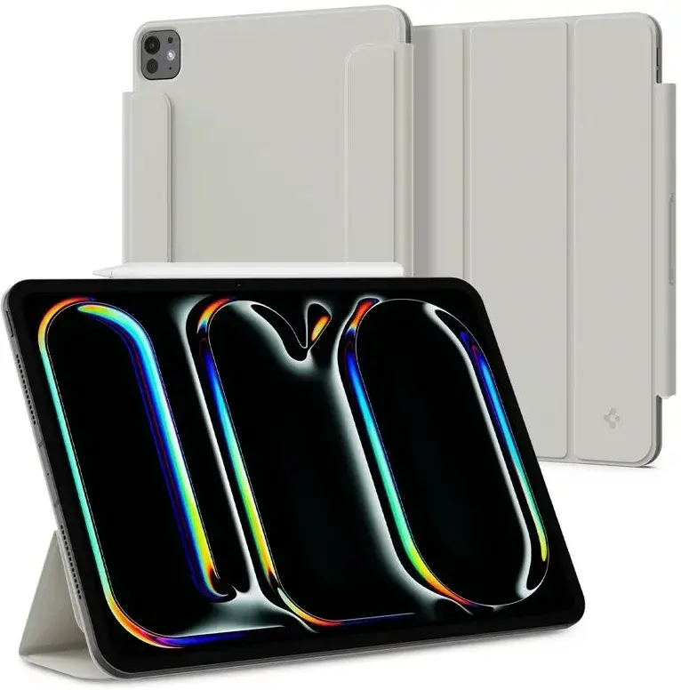 Spigen Air Skin Pro iPad Pro 11 (2024/2025) Hoes Book Case Grijs afbeelding 1
