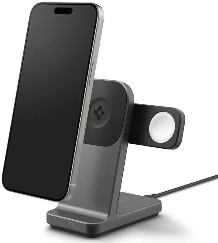 Spigen OneTap Pro 3-in-1 Draadloos Oplaadstation iPhone/Apple Watch/AirPods 15W afbeelding 12