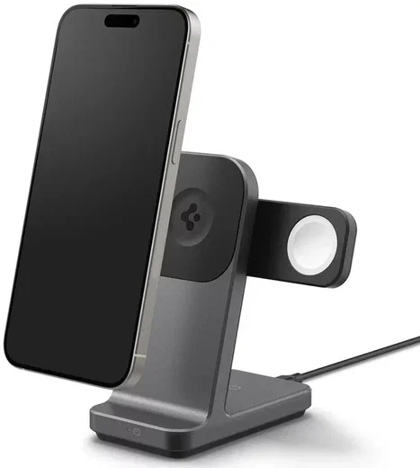 Spigen OneTap Pro 3-in-1 Draadloos Oplaadstation iPhone/Apple Watch/AirPods 15W afbeelding 12