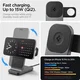 Spigen OneTap Pro 3-in-1 Draadloos Oplaadstation iPhone/Apple Watch/AirPods 15W afbeelding 9