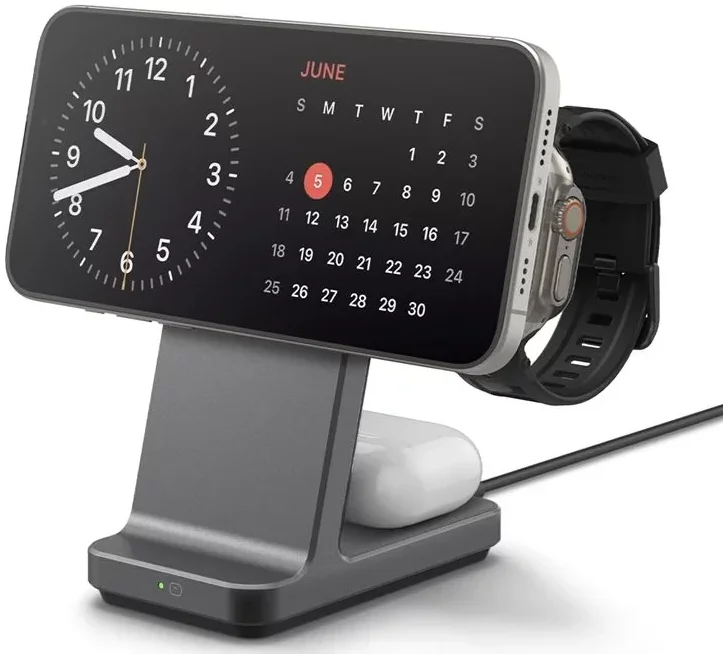 Spigen OneTap Pro 3-in-1 Draadloos Oplaadstation iPhone/Apple Watch/AirPods 15W afbeelding 4