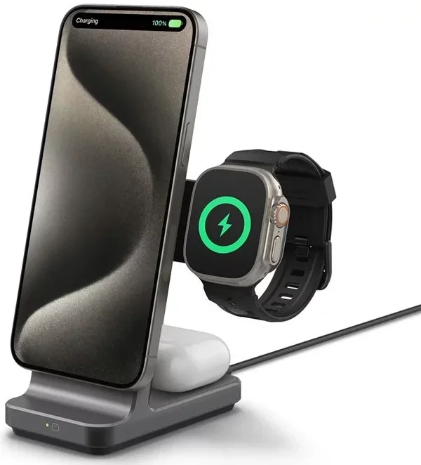 Spigen OneTap Pro 3-in-1 Draadloos Oplaadstation iPhone/Apple Watch/AirPods 15W afbeelding 18