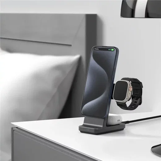 Spigen OneTap Pro 3-in-1 Draadloos Oplaadstation iPhone/Apple Watch/AirPods 15W afbeelding 3