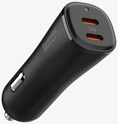 Spigen ArcStation Essential 50W Auto Lader 2X USB-C Power Delivery (PD) Zwart afbeelding 1