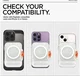 Spigen TinTap Magfit+ Kaart Houder met MagSafe Frost Clear afbeelding 2