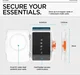 Spigen TinTap Magfit+ Kaart Houder met MagSafe Frost Clear afbeelding 4