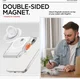 Spigen TinTap Magfit+ Kaart Houder met MagSafe Frost Clear afbeelding 8