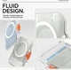 Spigen TinTap Magfit+ Kaart Houder met MagSafe Frost Clear afbeelding 9