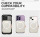 Spigen TinTap Magfit+ Kaart Houder met MagSafe Beige afbeelding 2