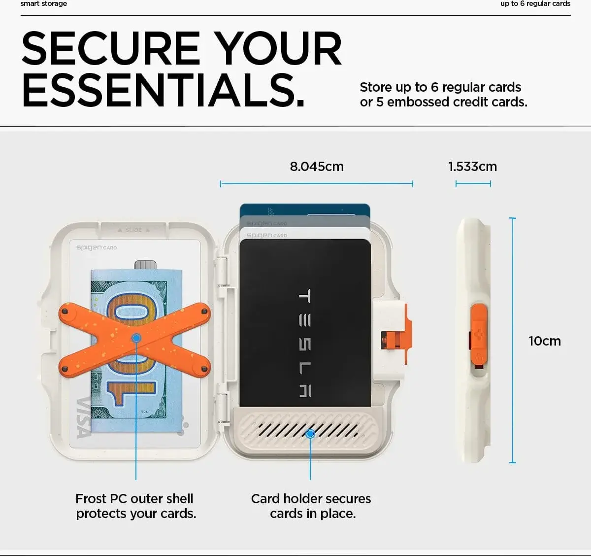Spigen TinTap Magfit+ Kaart Houder met MagSafe Beige afbeelding 4