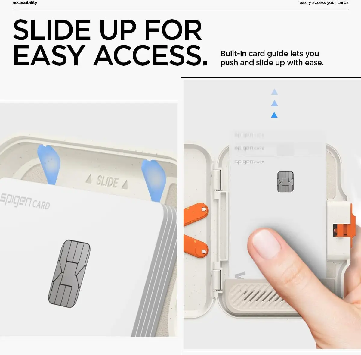 Spigen TinTap Magfit+ Kaart Houder met MagSafe Beige afbeelding 5