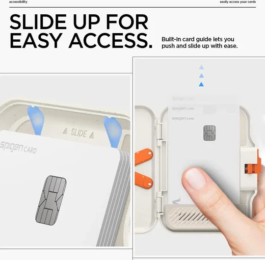 Spigen TinTap Magfit+ Kaart Houder met MagSafe Beige afbeelding 5