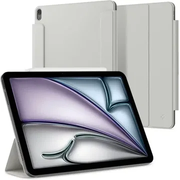 Spigen Air Skin Folio OneTap iPad Air 13 (24/25) Hoes Book Case 2 in 1 Grijs