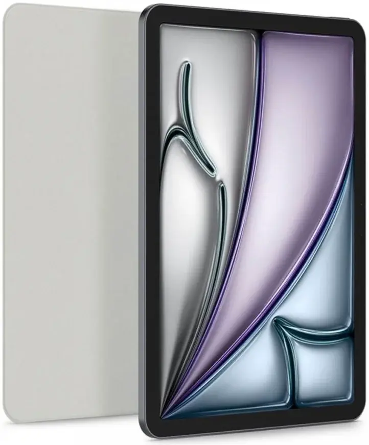 Spigen Air Skin Folio OneTap iPad Air 13 (24/25) Hoes Book Case 2 in 1 Grijs afbeelding 5