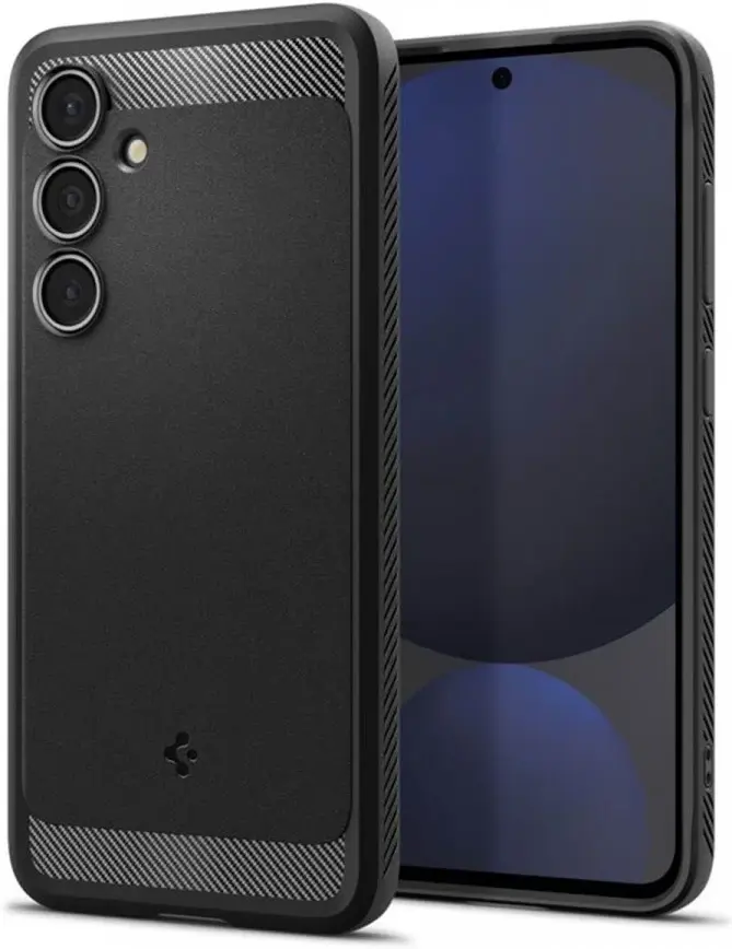 Spigen Rugged Armor Samsung Galaxy S24 FE Hoesje Back Cover Matte Zwart afbeelding 1