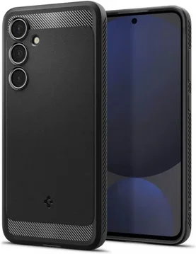 Spigen Rugged Armor Samsung Galaxy S24 FE Hoesje Back Cover Matte Zwart