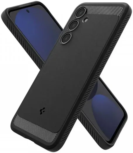 Spigen Rugged Armor Samsung Galaxy S24 FE Hoesje Back Cover Matte Zwart afbeelding 8