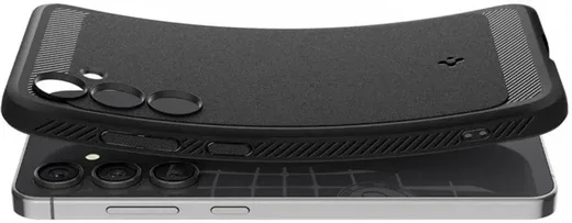 Spigen Rugged Armor Samsung Galaxy S24 FE Hoesje Back Cover Matte Zwart afbeelding 13