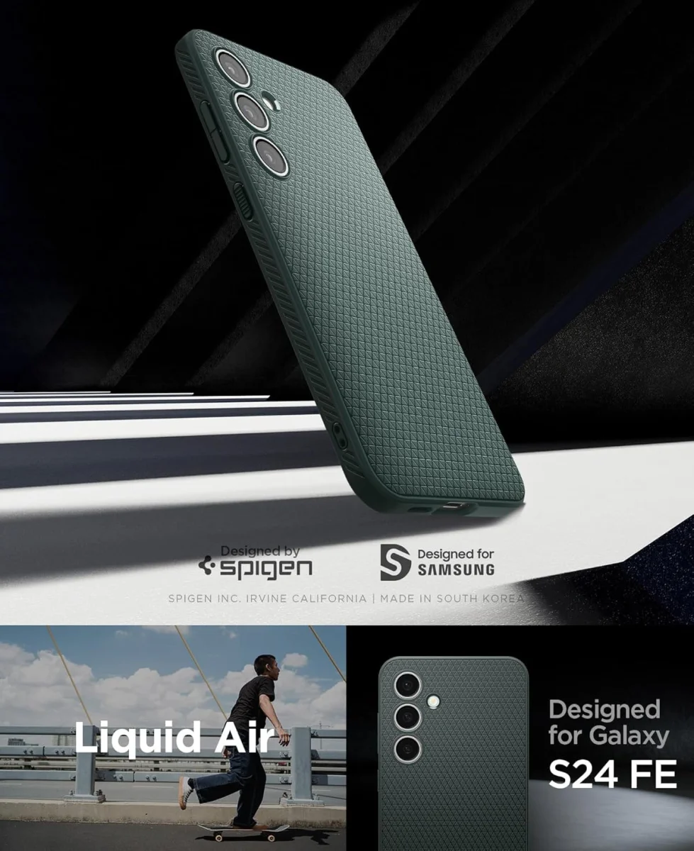 Spigen Liquid Air Samsung Galaxy S24 FE Hoesje Back Cover Groen afbeelding 13
