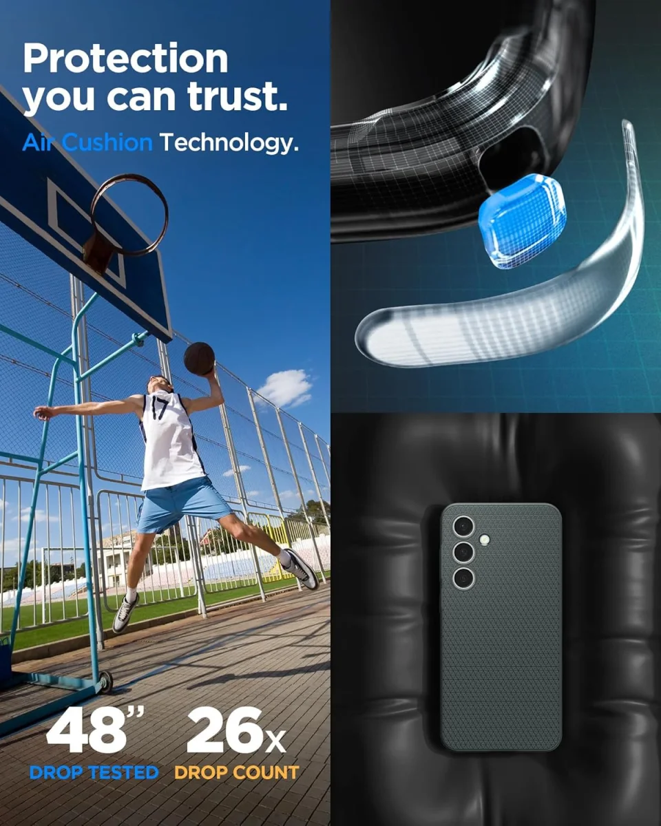 Spigen Liquid Air Samsung Galaxy S24 FE Hoesje Back Cover Groen afbeelding 15