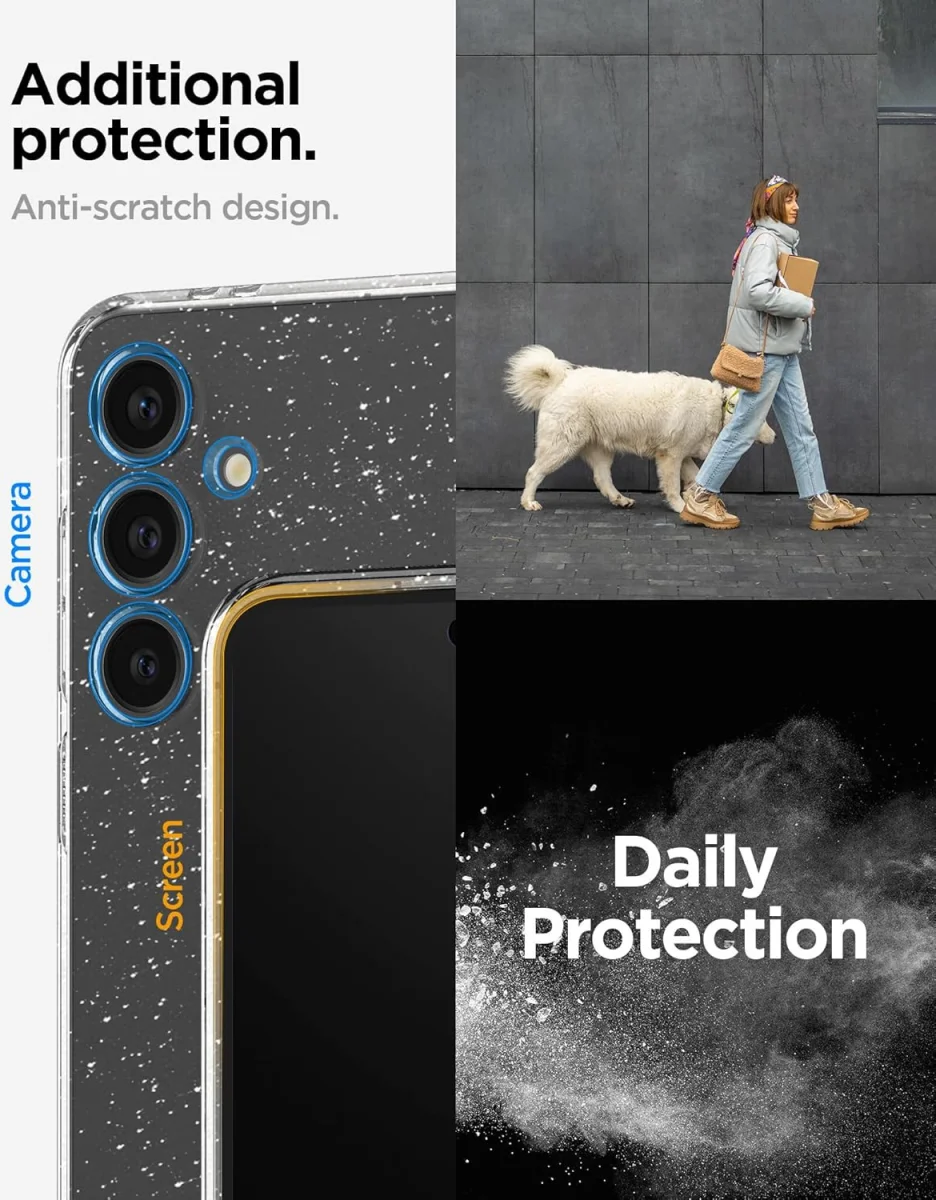 Spigen Liquid Crystal Samsung Galaxy S24 FE Hoesje Back Cover Glitter afbeelding 6