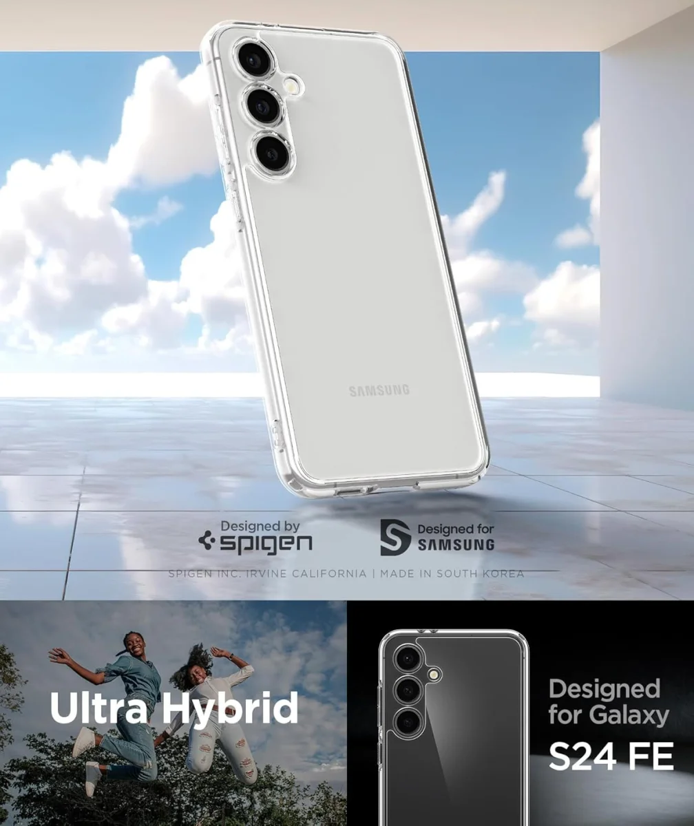 Spigen Ultra Hybrid Samsung Galaxy S24 FE Hoesje Back Cover Transparant afbeelding 3