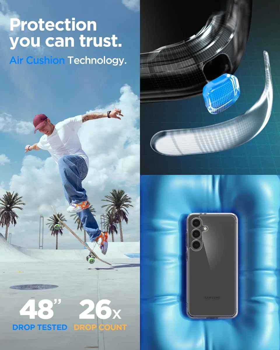 Spigen Ultra Hybrid Samsung Galaxy S24 FE Hoesje Back Cover Transparant afbeelding 5