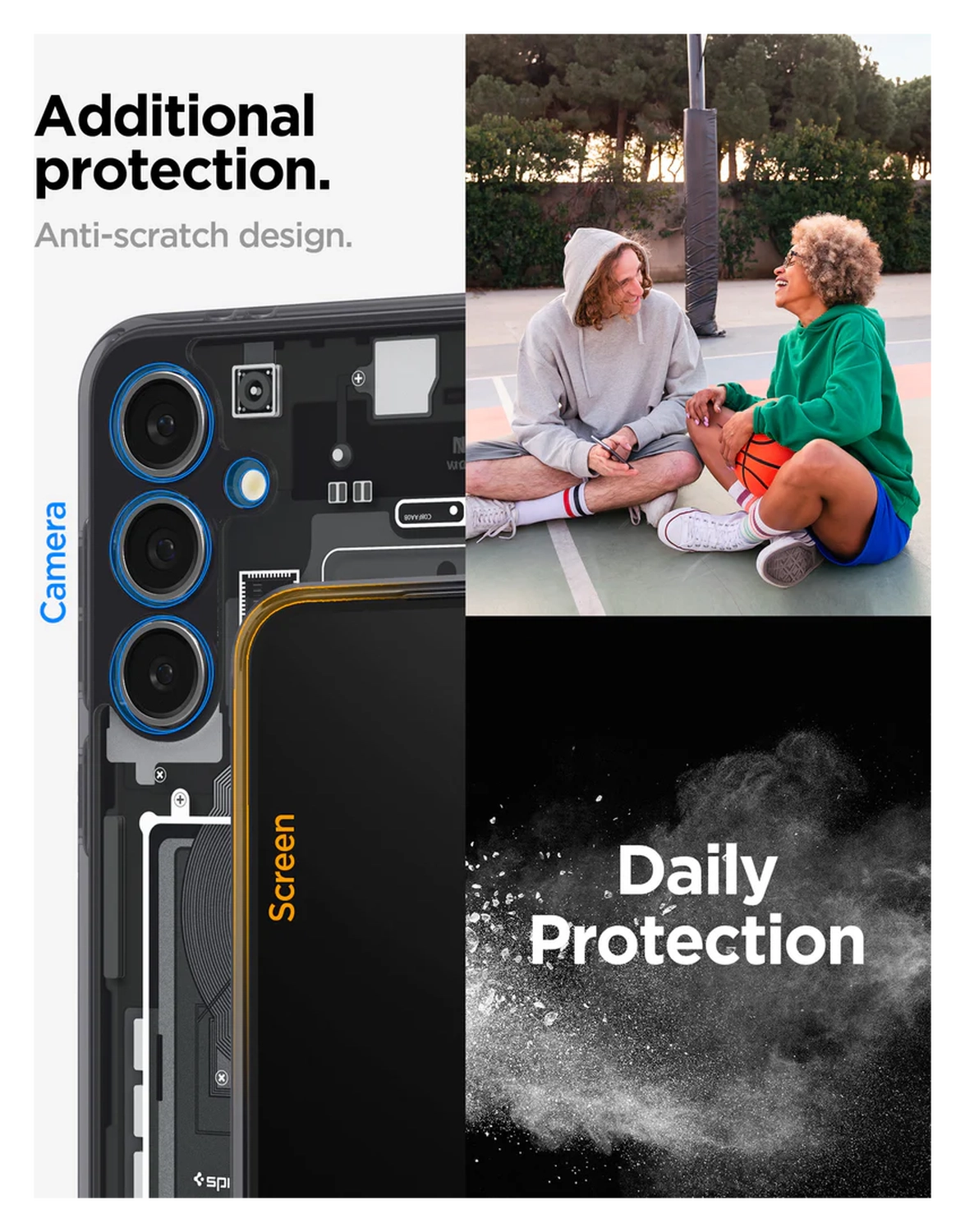 Spigen Ultra Hybrid Samsung Galaxy S24 FE Hoesje Back Cover Zero One afbeelding 7