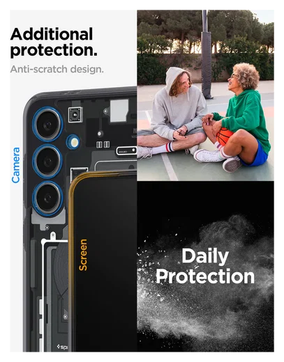 Spigen Ultra Hybrid Samsung Galaxy S24 FE Hoesje Back Cover Zero One afbeelding 7