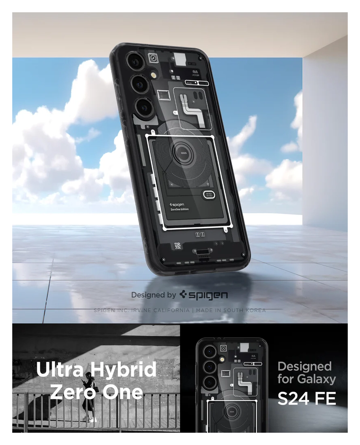 Spigen Ultra Hybrid Samsung Galaxy S24 FE Hoesje Back Cover Zero One afbeelding 9