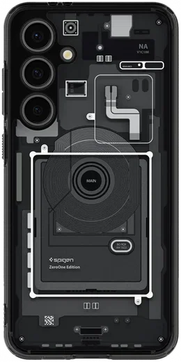 Spigen Ultra Hybrid Samsung Galaxy S24 FE Hoesje Back Cover Zero One afbeelding 2
