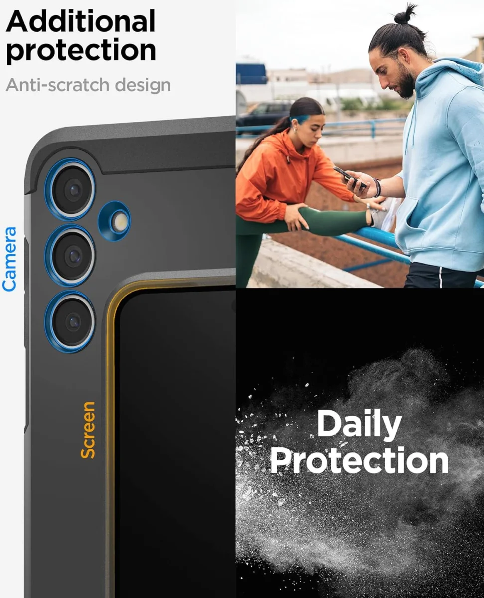 Spigen Tough Armor Samsung Galaxy S24 FE Hoesje Back Cover Zwart afbeelding 4