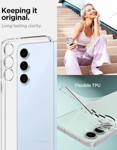 Spigen Liquid Crystal Samsung Galaxy S24 FE Hoesje Back Cover Transparant afbeelding 2