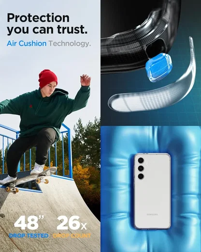 Spigen Liquid Crystal Samsung Galaxy S24 FE Hoesje Back Cover Transparant afbeelding 6