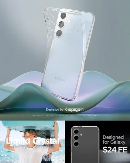 Spigen Liquid Crystal Samsung Galaxy S24 FE Hoesje Back Cover Transparant afbeelding 7