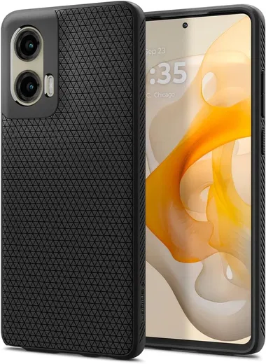 Spigen Liquid Air Motorola Moto G Stylus 5G (2024) Hoesje Back Cover Matte Zwart afbeelding 1