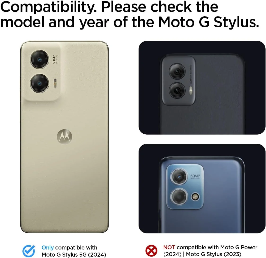 Spigen Liquid Air Motorola Moto G Stylus 5G (2024) Hoesje Back Cover Matte Zwart afbeelding 2