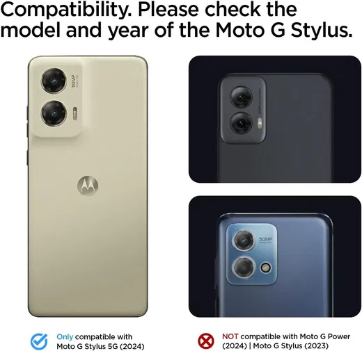 Spigen Liquid Air Motorola Moto G Stylus 5G (2024) Hoesje Back Cover Matte Zwart afbeelding 2