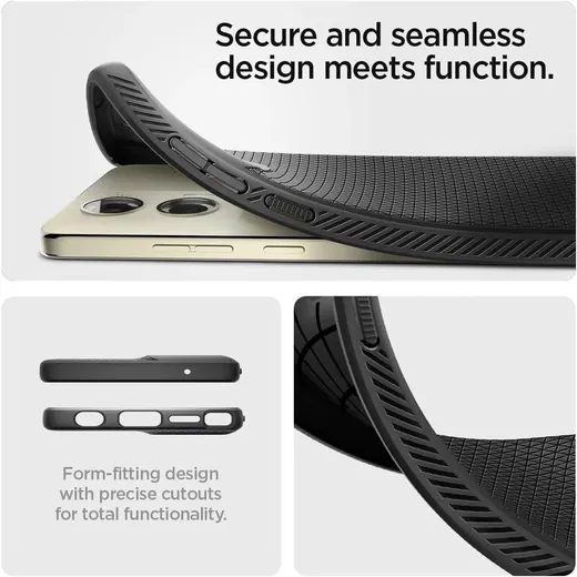 Spigen Liquid Air Motorola Moto G Stylus 5G (2024) Hoesje Back Cover Matte Zwart afbeelding 6