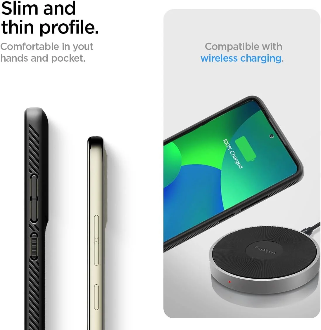 Spigen Liquid Air Motorola Moto G Stylus 5G (2024) Hoesje Back Cover Matte Zwart afbeelding 7