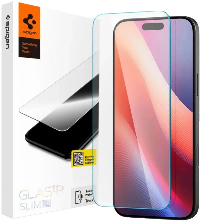 Spigen Glas.tR Slim HD iPhone 16 Plus / 15 Plus Screen Protector Tempered Glass afbeelding 1