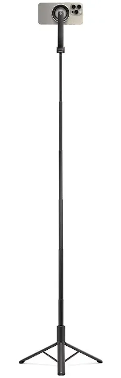 Spigen S580W MagSafe Bluetooth Selfie Stick / Tripod Statief Zwart afbeelding 10