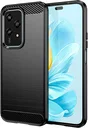 Honor 200 Lite Hoesje Geborsteld TPU Flexibele Back Cover Zwart