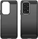 Honor 200 Lite Hoesje Geborsteld TPU Flexibele Back Cover Zwart afbeelding 2